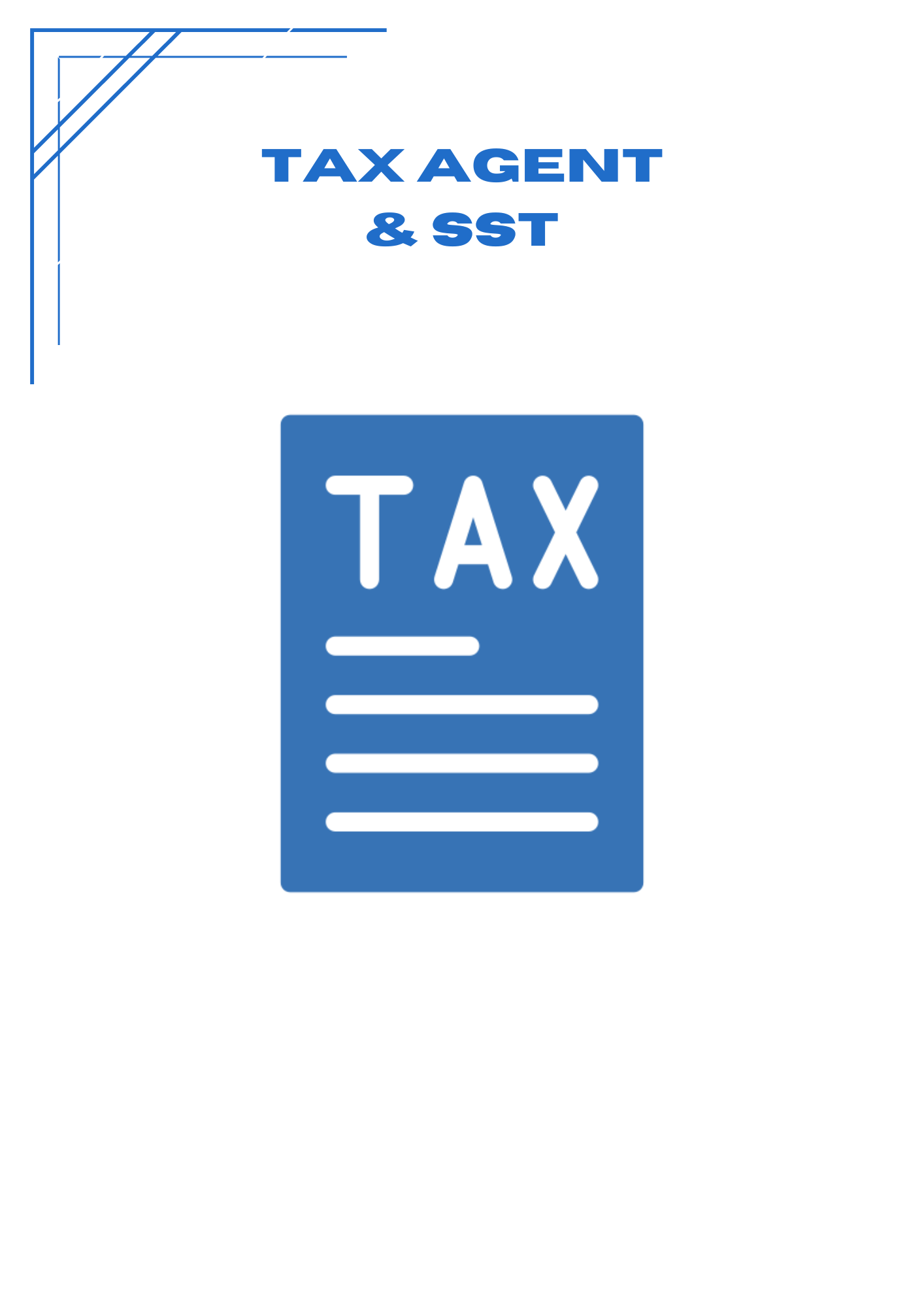 Tax Agent & SST