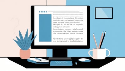 Newsletter signup illustration for business consultancy services